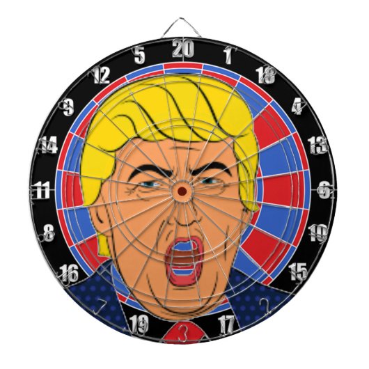 Cool TRUMP Geïnspireerd DART BOARD Afbeelding Dartbord (Voorkant)
