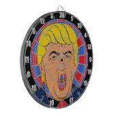 Cool TRUMP Geïnspireerd DART BOARD Afbeelding Dartbord (Voorkant Links)