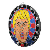 Cool TRUMP Geïnspireerd DART BOARD Afbeelding Dartbord (Voorkant Rechts)