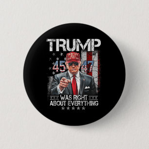 Cool Trump had gelijk over alles wat Amerikaans wa Ronde Button 5,7 Cm