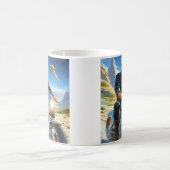 Cool Trump Motorcycle Alien Planet Ruimteschip MAG Koffiemok (Center)