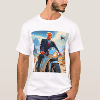 Cool Trump Motorcycle Alien Planet Ruimteschip MAG T-shirt