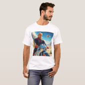 Cool Trump Motorcycle Alien Planet Ruimteschip MAG T-shirt (Voorkant volledig)