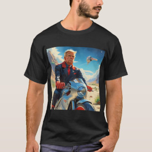 Cool Trump Motorcycle Alien Planet Ruimteschip MAG T-shirt