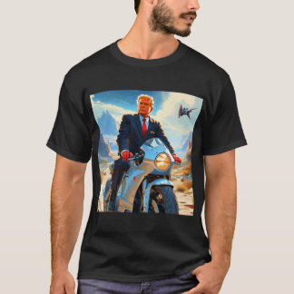 Cool Trump Motorcycle Alien Planet Ruimteschip MAG T-shirt