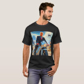 Cool Trump Motorcycle Alien Planet Ruimteschip MAG T-shirt (Voorkant volledig)