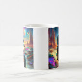 Cool Trump rijdende Motorfiets op Alien Planet MAG Koffiemok (Center)