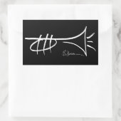 Cool Trumpet Drawing Sticker van Brian Swartz (Tas)