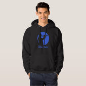 Cool Trumpet Player Blue Note International Jazz Hoodie (Voorkant volledig)