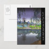 Cool Tsuchiya Koitsu Nara Kofukuji Temple art Briefkaart (Voorkant / Achterkant)