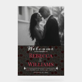 Cool Tulpe Bloem Traditionele Trouwborden Acryl Bord (Voorkant)