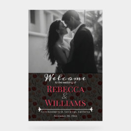 Cool Tulpe Bloem Traditionele Trouwborden Acryl Bord