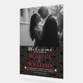 Cool Tulpe Bloem Traditionele Trouwborden Acryl Bord (Hoek)