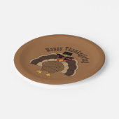 Cool Turkey Happy Thanksgiving leuk Aangepaste tek Papieren Bordje (Gekanteld)