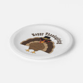 Cool Turkey Happy Thanksgiving leuk Aangepaste tek Papieren Bordje (Gekanteld)