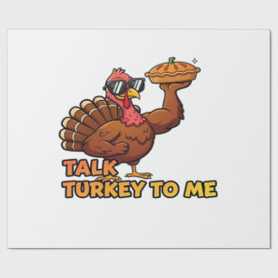 Cool Turkey Thanksgiving Funny Classic T-Shirt.png Cadeaupapier