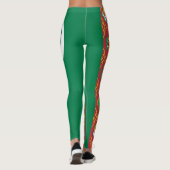Cool Turkmenistan Flag Mode Leggings (Achterkant)