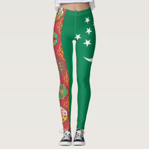 Cool Turkmenistan Flag Mode Leggings