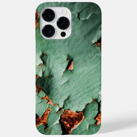 Cool turquoise brown rustmetal Case-Mate iPhone case (Achterkant)