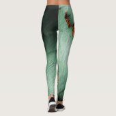 Cool turquoise brown rustmetal leggings (Achterkant)