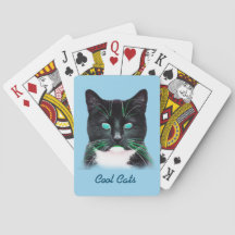 Cool Turquoise Eyed Cat Classic Pplaykaarten