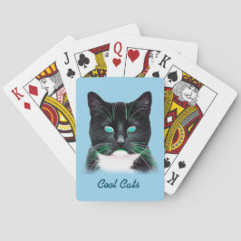 Cool Turquoise Eyed Cat Classic Pplaykaarten Pokerkaarten