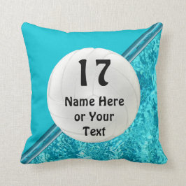 Cool Turquoise Gepersonaliseerde volleybalKussens Kussen