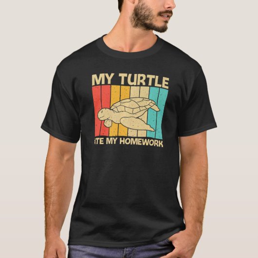 Cool Turtle For Kids Boys Sea Turtle Aquatic Anima T-shirt (Voorkant)