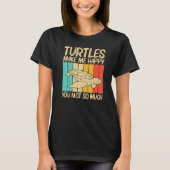 Cool Turtle for Men Zee Turtle Aquatic Anima T-shirt (Voorkant)