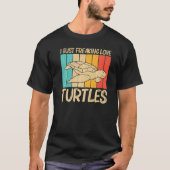 Cool Turtle for Men Zee Turtle Aquatic Anima T-shirt (Voorkant)