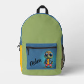 Cool Turtle gepersonaliseerd Bedrukte Rugzak (Voorkant)