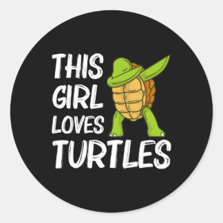 Cool Turtle Graffiti Manga Anime Character 367 Ronde Sticker