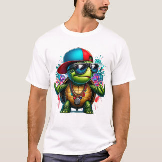 Cool Turtle Hip Hop T-shirt