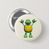 Cool Turtle Ronde Button 5,7 Cm (Voorkant /achterkant)