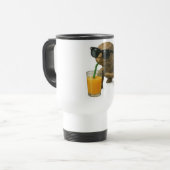 Cool Turtle Sipping Juice Sticker Reisbeker (Voorkant links)