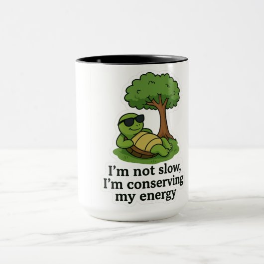 Cool Turtle Sticker Mok (Midden)