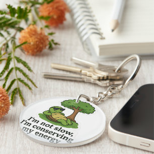 Cool Turtle Sticker Sleutelhanger
