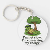 Cool Turtle Sticker Sleutelhanger (Voorkant)