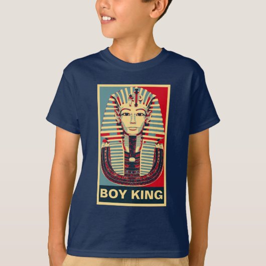 Cool Tutankhamen 'Boy King' Hope Poster stijl T-shirt (Voorkant)