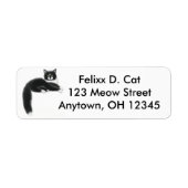 Cool Tuxedo Cat Label (Voorkant)