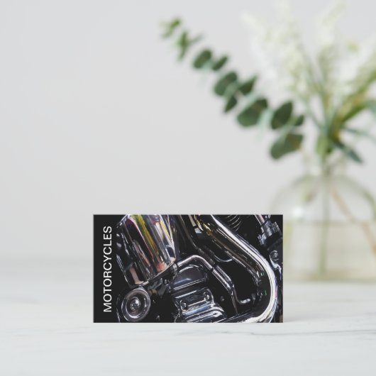 Cool Twee Zijde Motorcycle Shop Visitekaartjes (Staand voorkant)