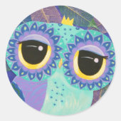 Cool Twilight Ronde Sticker (Voorkant)