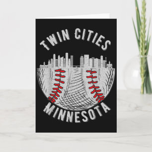 Cool Twin Cities Minnesota Mn Honkbal Skyline St  Kaart
