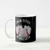 Cool Twin Cities Minnesota Mn Honkbal Skyline St Koffiemok (Links)