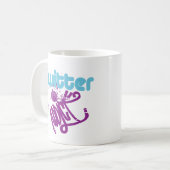 Cool Twitter Addicate Custom Graffiti Art Remix Mo Koffiemok (Voorkant links)