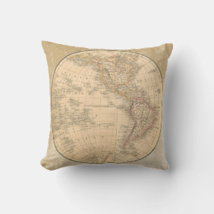 Cool Two Sided Antiek Map Pillow van Scarebaby Buitenkussen