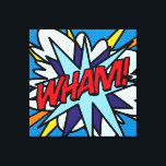Cool typografisch modern pop-art stripboek WHAM Canvas Afdruk<br><div class="desc">Een modern canvas met pop-art inspiratie met het woord POP! Ideaal om je huis of kantoor op te vrolijken. Voeg wat zap pow en wham toe aan je wereld vandaag! Ontworpen door Thisisnotme©</div>