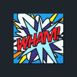 Cool Typographic Modern Pop Art Comic Book WHAM Canvas Afdruk<br><div class="desc">Een modern Pop Art typografisch stripboek geïnspireerd doek met het woord POP! Ideaal voor het ophelderen van huis of kantoor. Voeg wat zap pow en wham toe aan uw wereld vandaag! Ontworpen door Thisnotme©</div>