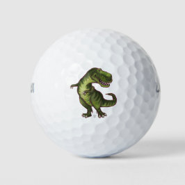 Cool Tyrannosaurus Rex Art Pack van golfballen