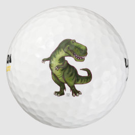Cool Tyrannosaurus Rex Art Pack van golfballen